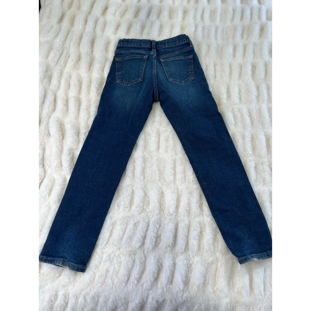 Old Navy Boys Skinny Jeans Dark Wash Built-In Flex Size 7